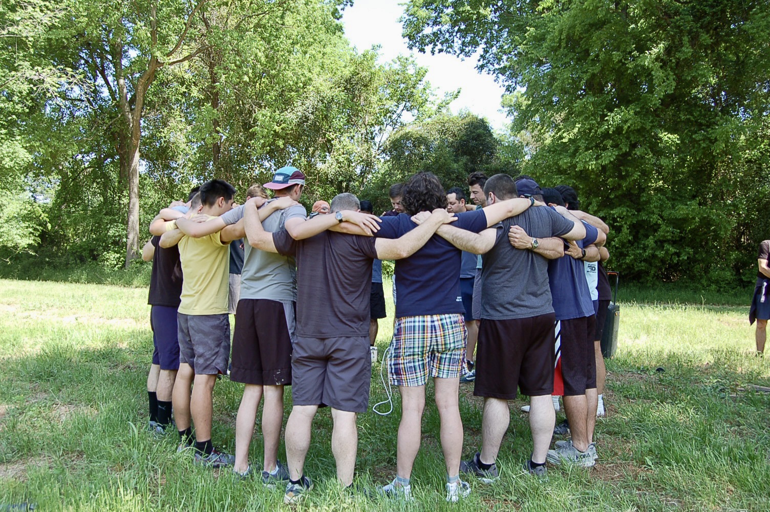 Men in brotherhood at Fearless Catholic retreat near Dallas-Fort Worth