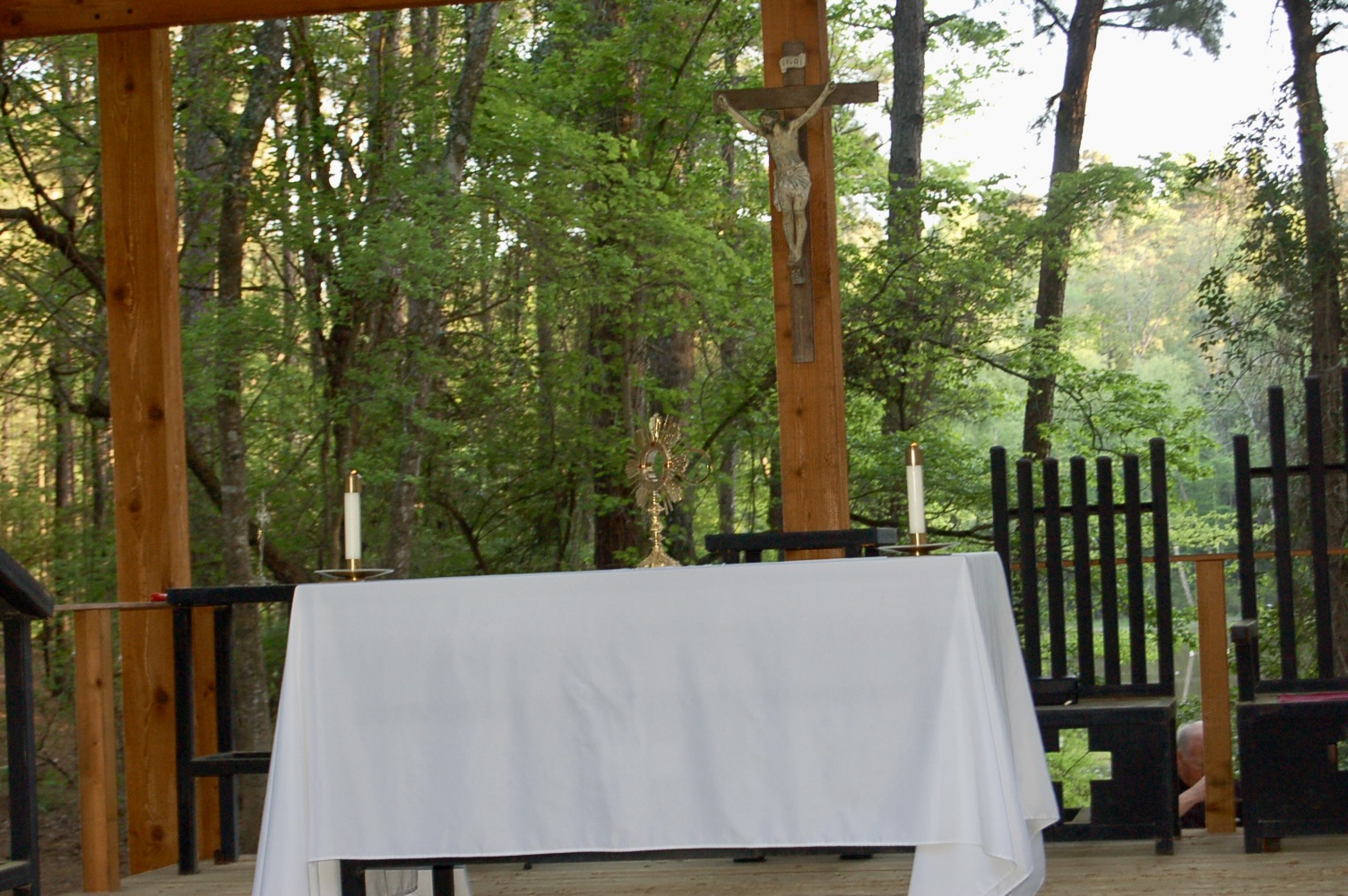 Outdoor retreat experience at The Pines Catholic Camp in East Texas