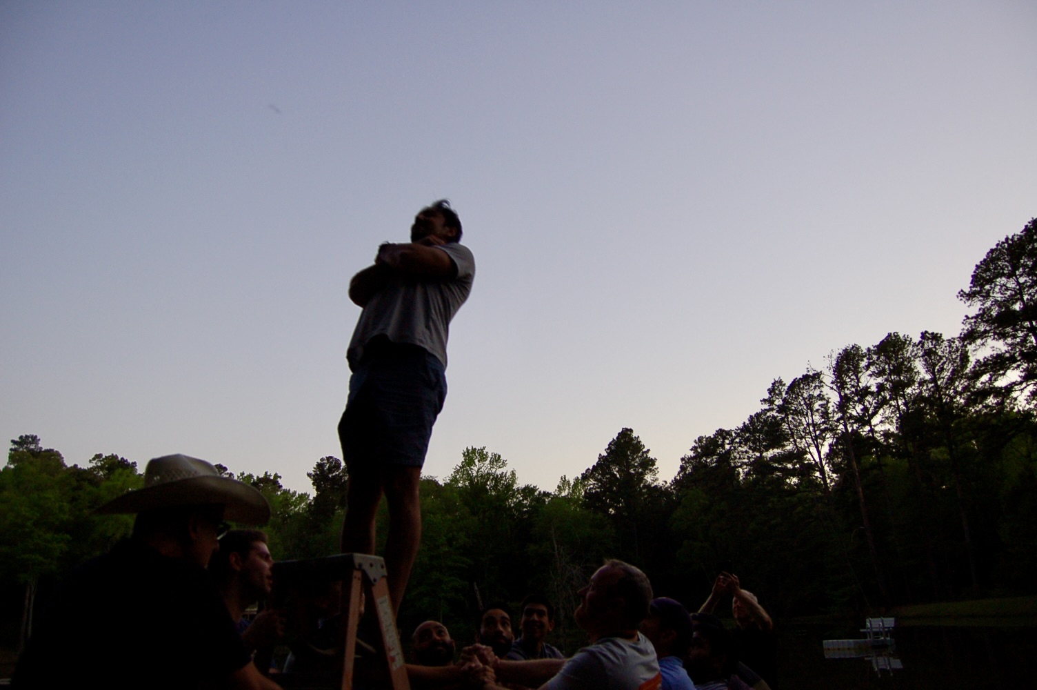 Catholic men's community at Fearless retreat in Texas